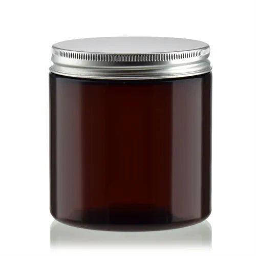120ml Glass Amber Ointment Jar & Cap