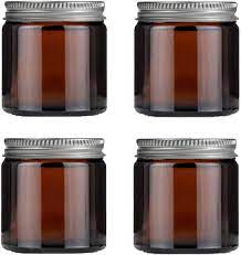 120ml Glass Amber Ointment Jar & Cap